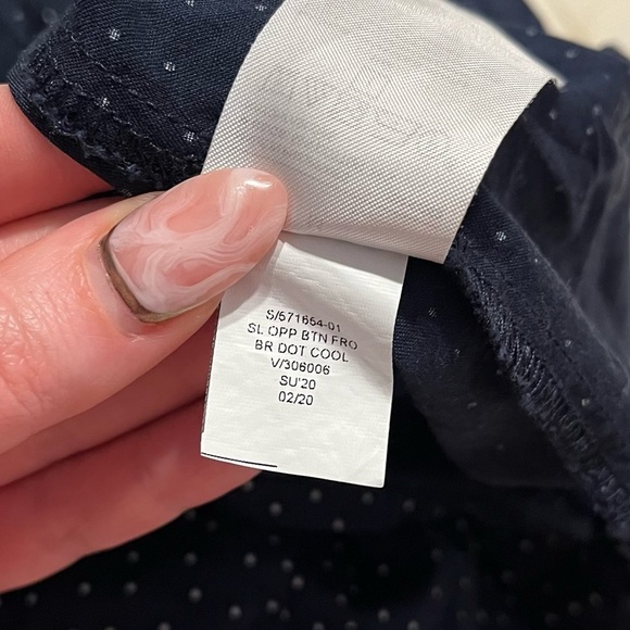 Banana Republic Baby Doll Button‎ Dress Y2K Sleeveless Polka Dot Cottagecore - Picture 8 of 9